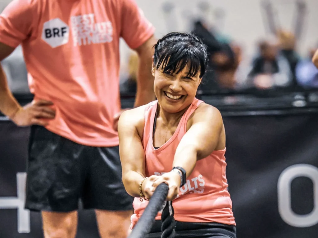 Carmen Roberts competing in Hyrox