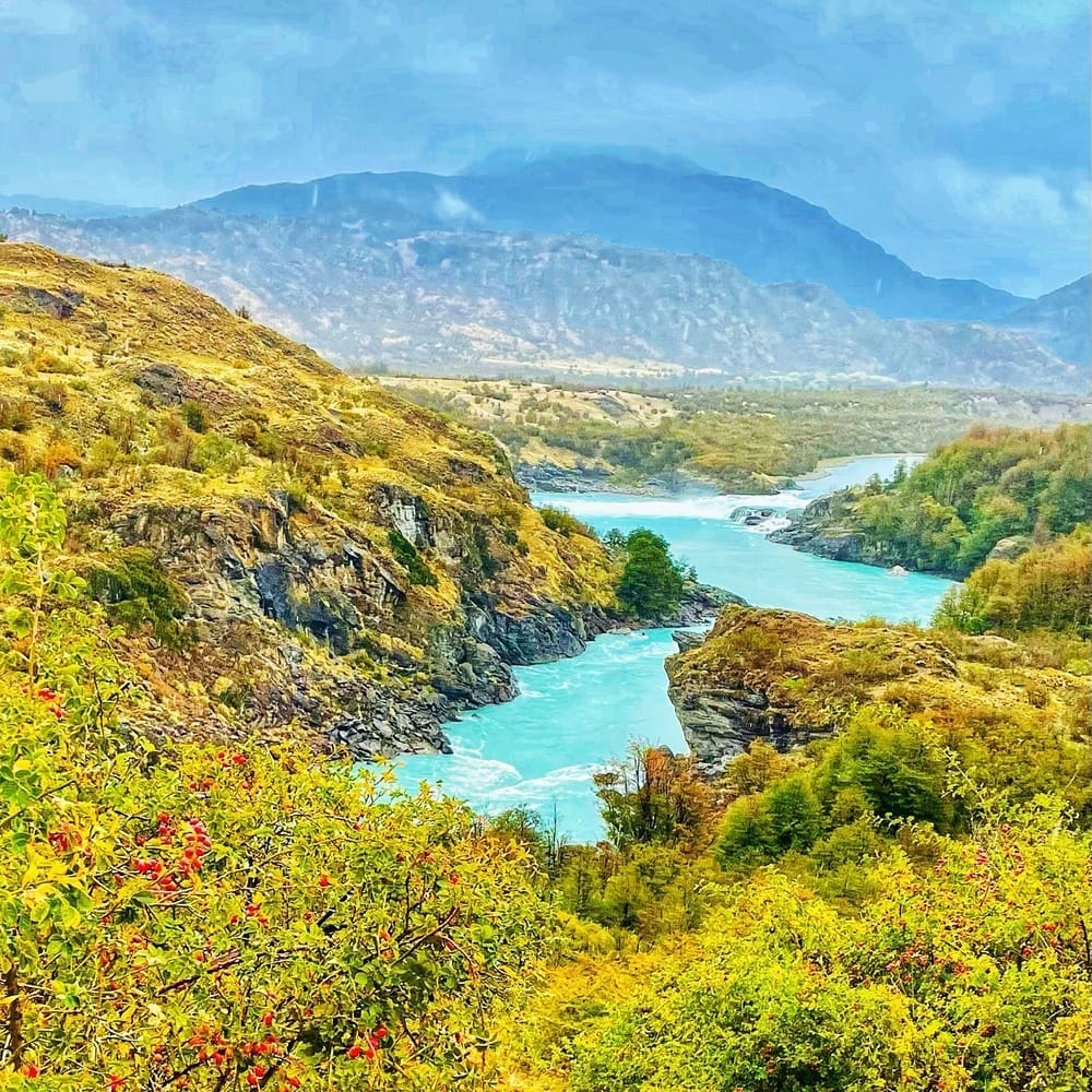 Baker River, in the Aysén region of Chile