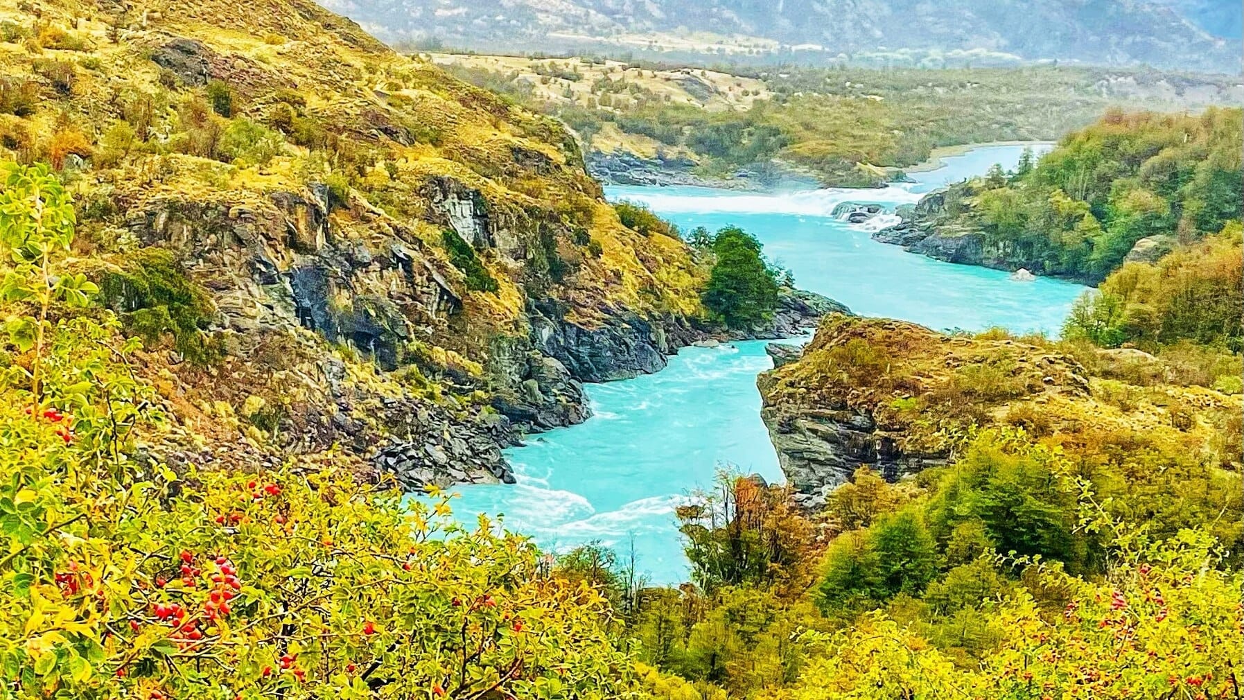 Baker River in Patagonian Chile