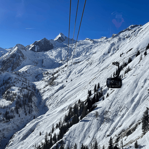 Kaprun the view from the Gondola going from Maiskogel to Kitzsteinhorn Glacier