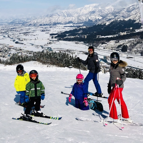 Family Skiing in Yuzawa, Japan